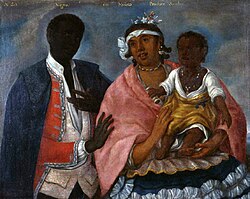 "From a black man with a mulata produces a Sambo," Indian school, 1770.
