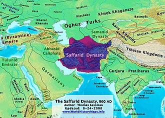 The Saffarid dynasty in 900 AD