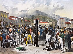 Public flogging of a slave in 19th-century Brazil
