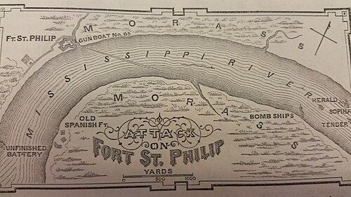 Attack on Fort St. Philip[6]: 1051