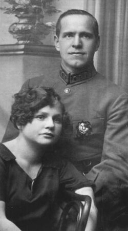 Zhukov and his wife Alexandra Dievna Zhukova