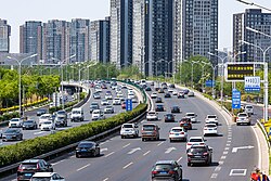 View of 4th Ring Road in Chaoyang District