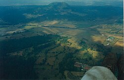 View of a small community near Mount Ajusco