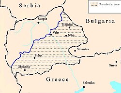 The Contested and Uncontested Zone in Vardar Macedonia.