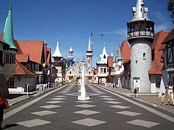 Partial view of the "Children's Republic" theme park.