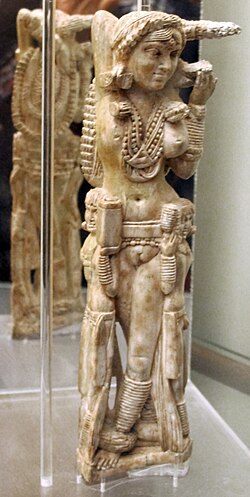 Indian art also found its way into Italy: in 1938 the Pompeii Lakshmi was found in the ruins of Pompeii (destroyed in an eruption of Mount Vesuvius in 79 CE).