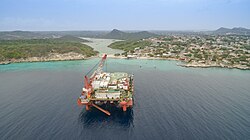 Offshore oil platform in Curaçao