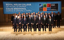 NATO Foreign Ministers' dinner held at the Dora Stoutzker Hall, in the college on 4 September 2014