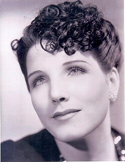 Portrait of Libertad Lamarque, one of the most popular actresses of both the Golden Age of Argentine cinema and the Golden Age of Mexican cinema.