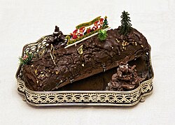 Yule log, a French Christmas tradition