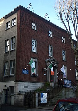 The main entrance to the Sancta Maria Primary School building on Synge Street