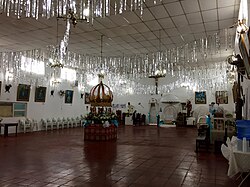 The interior of the Axé Ilê Obá terreiro in São Paulo, Brazil