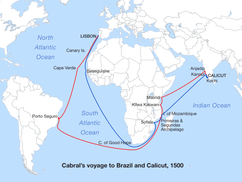 Cabral's voyage to Brazil and India, 1500