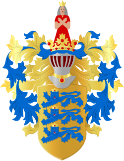 Crown-headed helmet in the coat of arms of Tallinn, the capital city of Estonia.