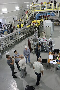 Group of Kazakh physicists in collaboration with Uzbek researchers working at the ion accelerator DC-60