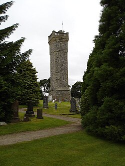Memorial above Dingwall