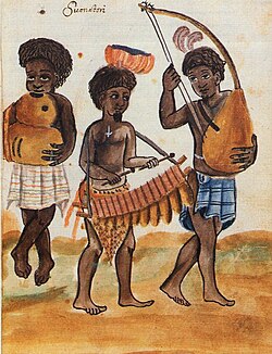 Musicians in the Kingdom of Kongo (ca 1670s), Central Africa