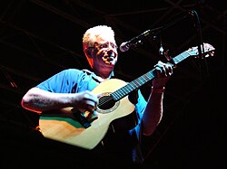 Bruce Cockburn performing at the City Stages festival in Birmingham, Alabama, United States.
