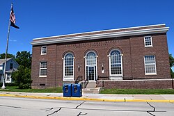 The National Register of Historic Places-listed main post office in Oconto, Wisconsin, built in 1922