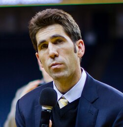Myers won four NBA championships and two NBA Executive of the Year awards as Golden State Warriors general manager.
