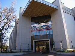 Exterior of the Family History Library