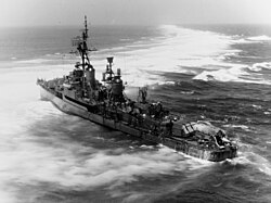 Frank Knox aground on Pratas Reef, in 1965.