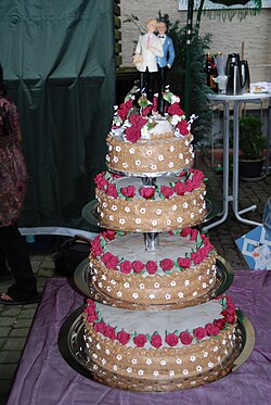 Wedding cake of a same sex marriage