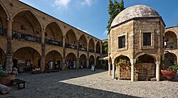 Büyük Han, a caravanserai in Nicosia, is an example of the surviving Ottoman architecture in Cyprus.