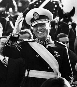 President Perón at his 1946 inaugural parade