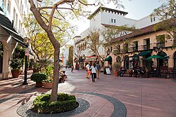 Spanish Revival architecture in Santa Barbara, California.