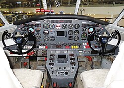 Cockpit of Grumman Albatross N44RD, which flew around the world in 1997