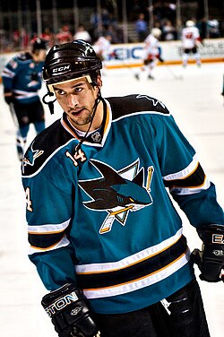 Jonathan Cheechoo was awarded the Maurice "Rocket" Richard Trophy after scoring 56 goals in the 2005–06 season.