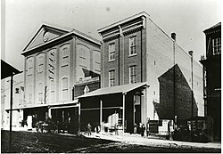 Temperance Hall, 1865, the original home of the Trenton Business College