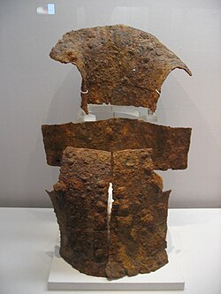 Silla chest and neck armour from the National Museum of Korea in Seoul (3rd century AD)