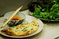 Bánh xèo, a Vietnamese dish