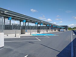 A drop-off center in the United Kingdom, where they are generally named Recycling Centres