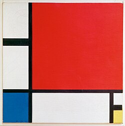 Composition with Red Blue and Yellow (1930) by Piet Mondrian (Dutch, 1872–1944)