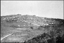Distant view of Menelik Palace in 1900