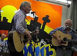 The Quarrymen performing in Liverpool, 2011 (Colin Hanton, Len Garry, Rod Davis)