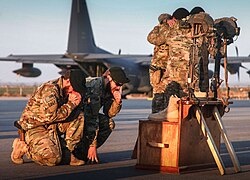 Green Berets of the 10th SFG memorialize two comrades who were killed in action during the Battle of Boz Qandahari in 2016