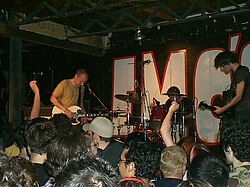 Fugazi performing in 2002
