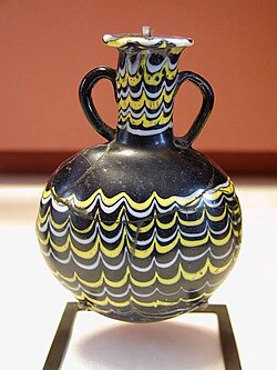 Glassmaking was a highly developed art.