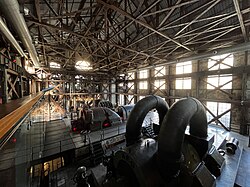 One of the buildings of the old power station, which is now housing SantralIstanbul