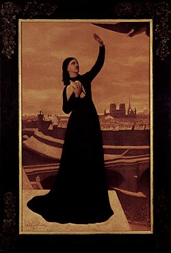 The Dove by Puvis de Chavannes. The companion painting in the Musée d'Orsay depicts a balloon.
