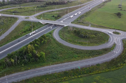 A dumbbell interchange along Ontario Highway 401 in Clarington43°53′3″N 78°43′20″W / 43.88417°N 78.72222°W