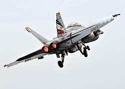 A jet in flight