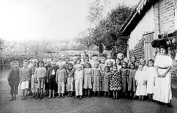 Italian students in a rural school of São Paulo