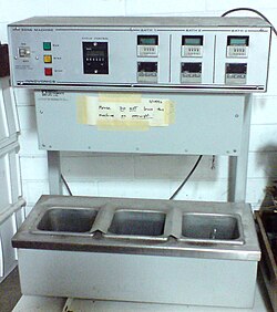 An older, three-temperature thermal cycler for PCR
