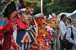 Fancy Dancer at the Seafair Indian Days Pow-Wow, Daybreak Star Cultural Center, Seattle, Washington