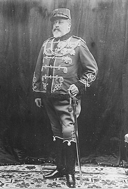 Edward VII wearing the uniform of the Danish Guard Hussar Regiment
